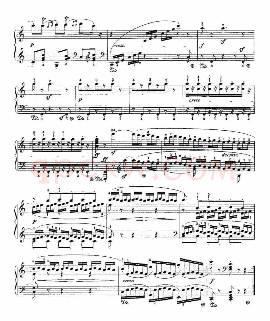 贝多芬钢琴小品（Bagatelles）（Op.33 之5）