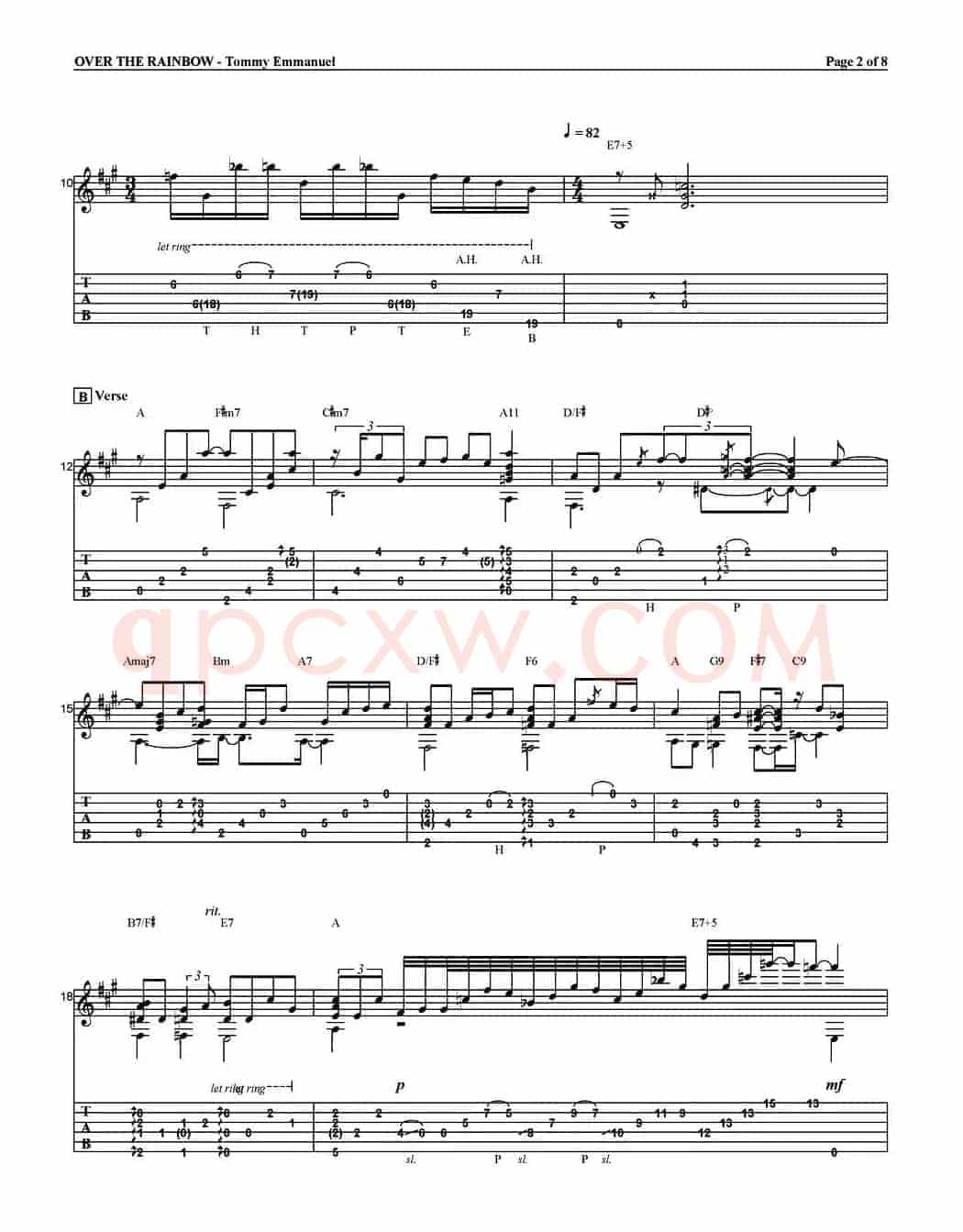 tommy emmanuel：over the rainbow（指弹吉他）