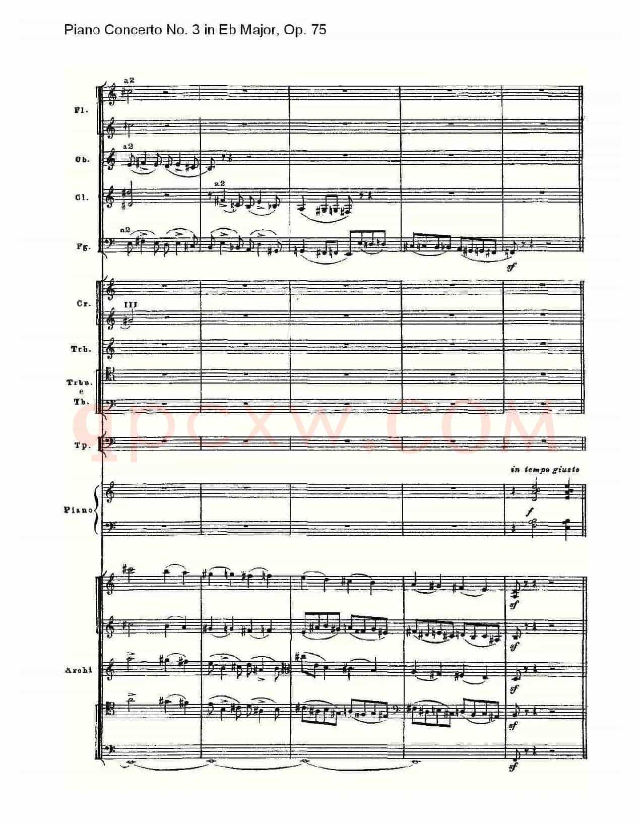 Piano Concerto No.3 in Eb Major, Op.75(Eb大调第三钢琴协奏)