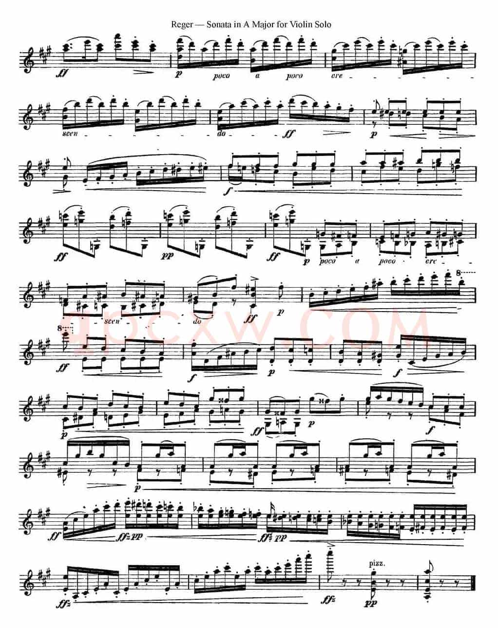 Sonata in A Major for Solo Violin Op.42 No.2