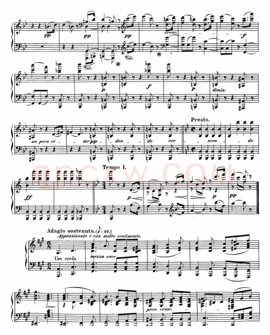 贝多芬钢琴奏鸣曲29 钢琴（锥子键琴）降B大调 Op.106 B-flat major