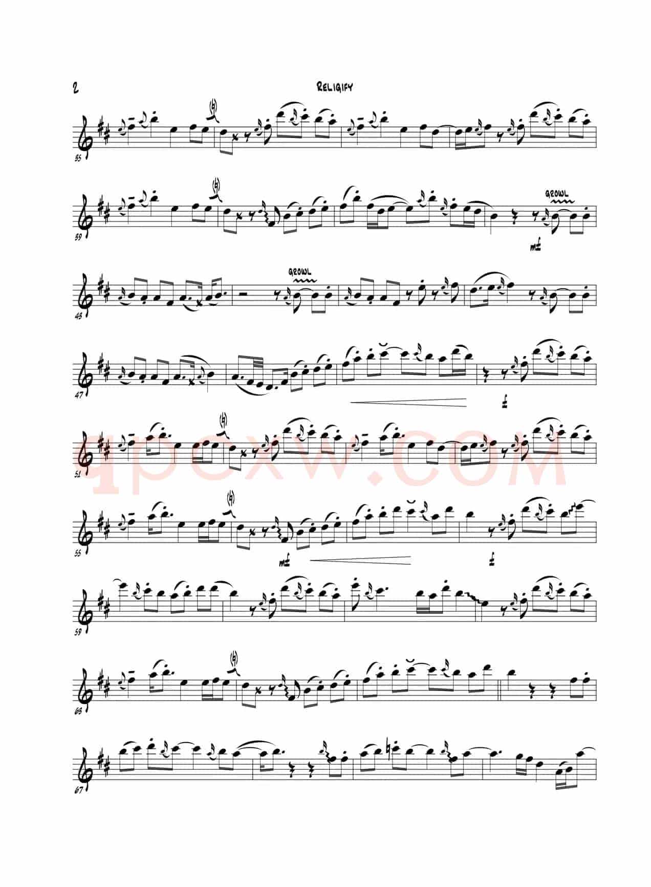 Religify（次中音萨克斯）