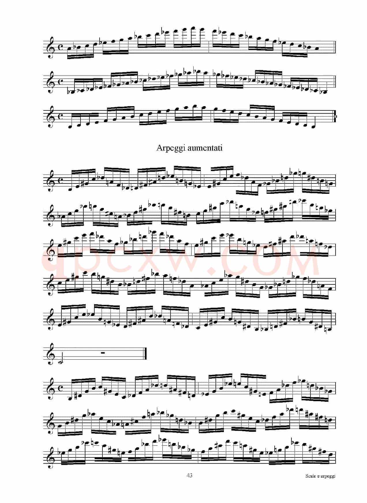 实用的萨克斯音阶练习曲集（P31——46）