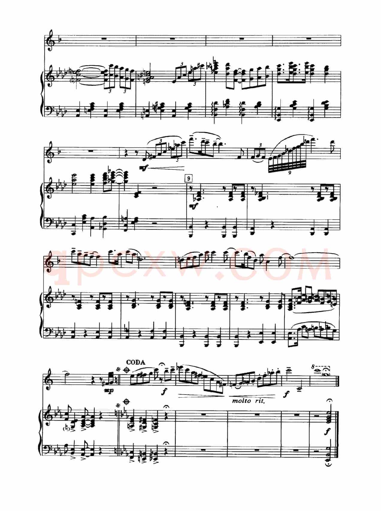 音乐会练习曲（中音萨克斯+钢琴伴奏）