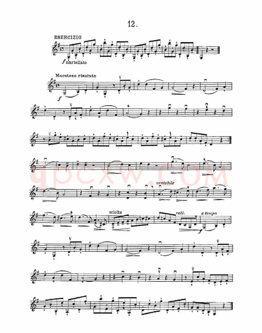 36 Studi Melodici E Facilissimi Op.48之11—20（36首容易旋律 作品.48）