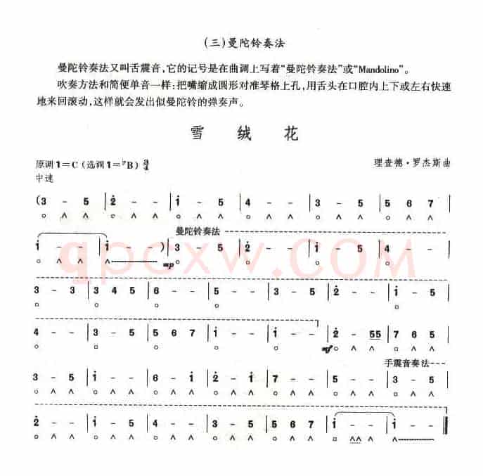 考级六级曲目：雪绒花