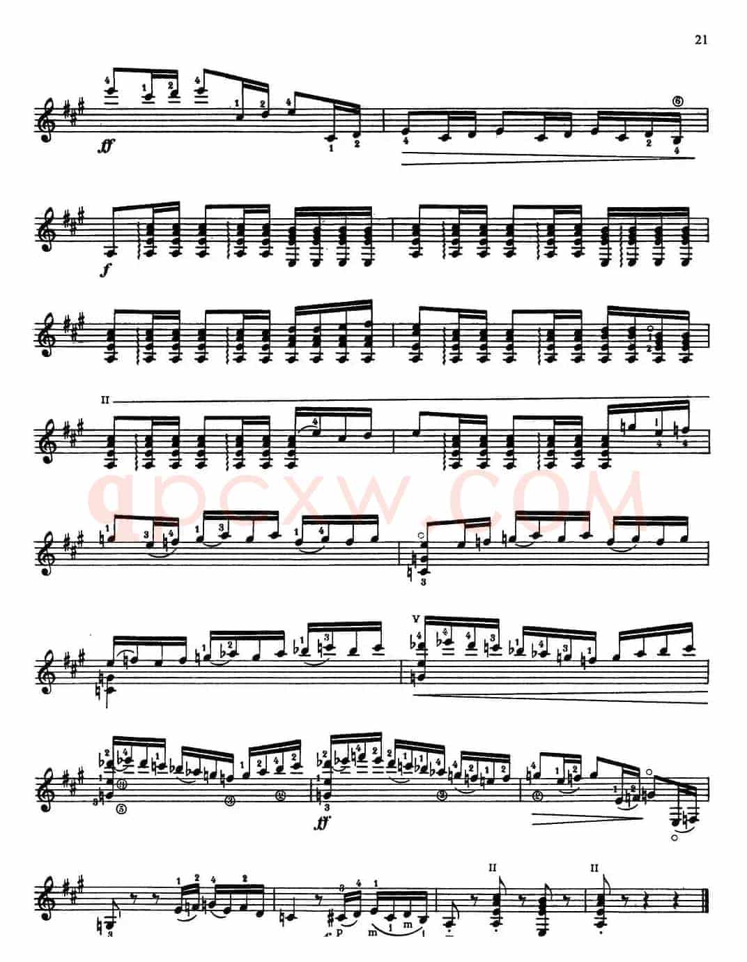 Joaquin Rodrigo Music for Guitar（罗德里戈吉他音乐P12-21）（古典吉他）