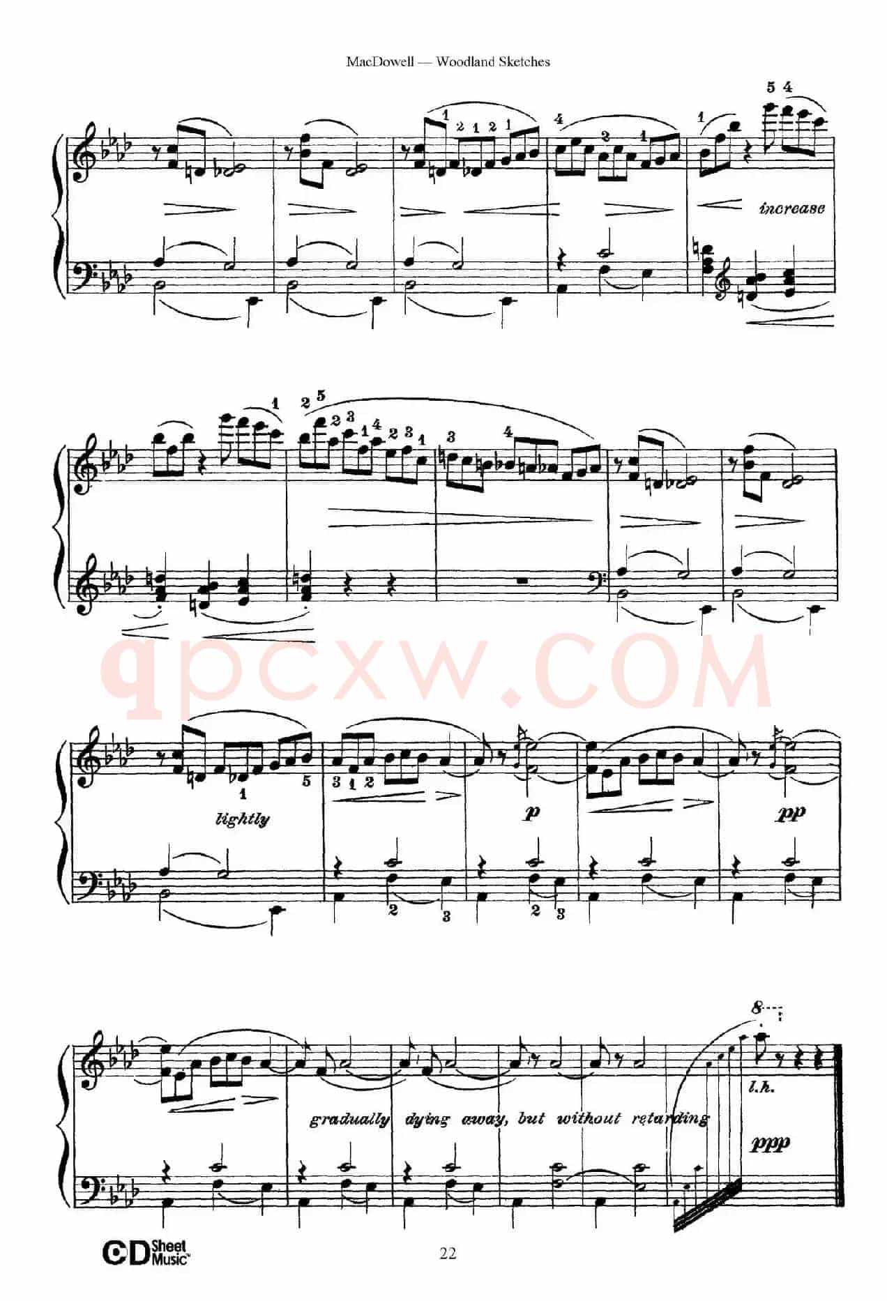Woodland Sketches Op.51(森林素描·9)