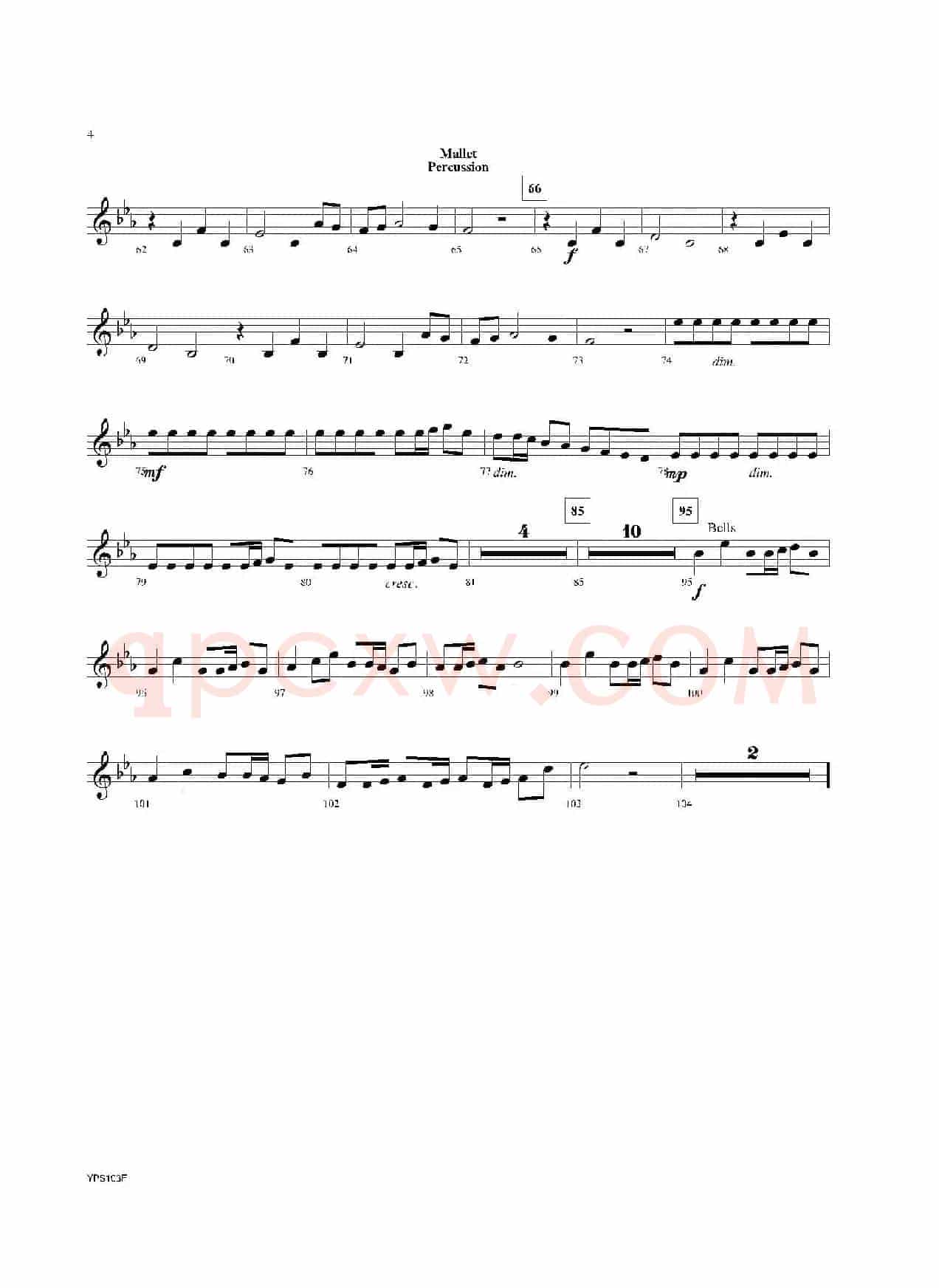 Dance of Harlequins(打击乐组Mlts分谱)