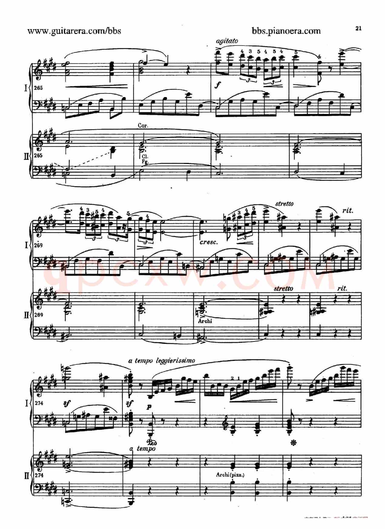 e小调第一钢琴协奏曲 Op.11(双钢琴版·第一乐章)