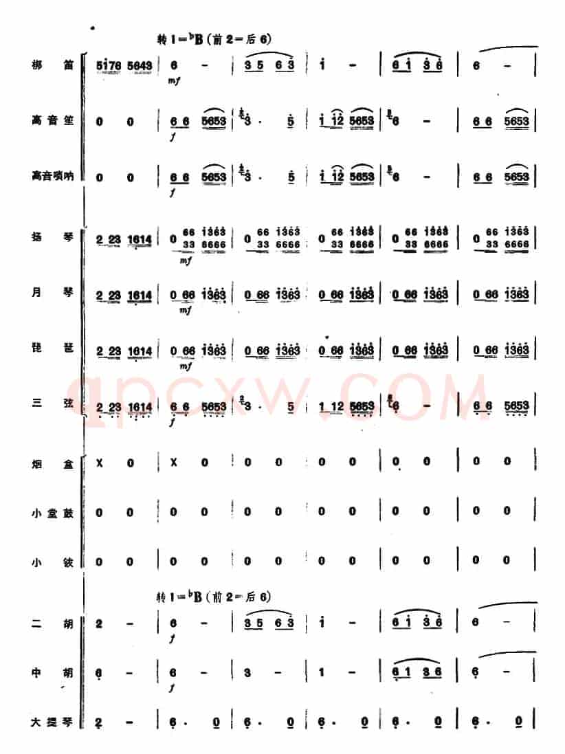彝家新歌（民乐合奏总谱）