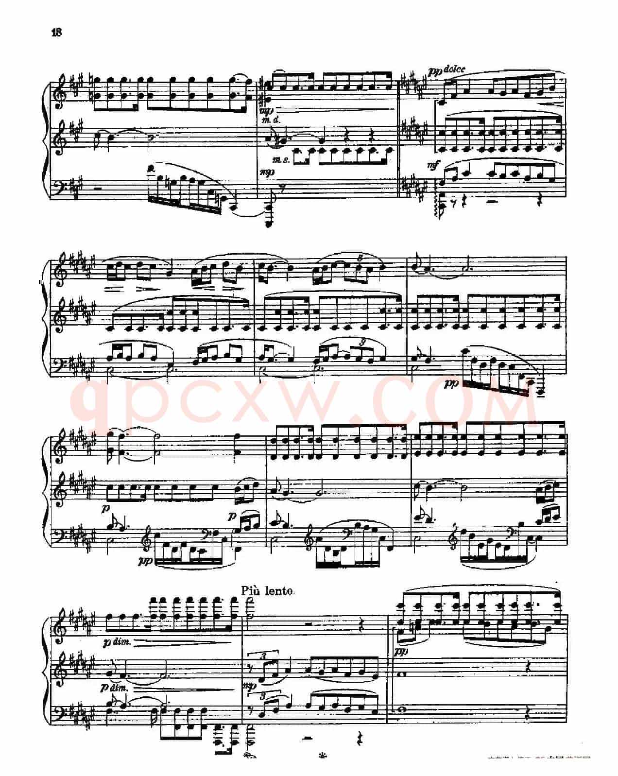Three Preludes on Gregorian Melodies(三首格里高利圣咏前奏曲 3. 慢板)