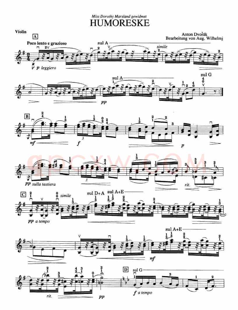 HUMORESKE（幽默曲）