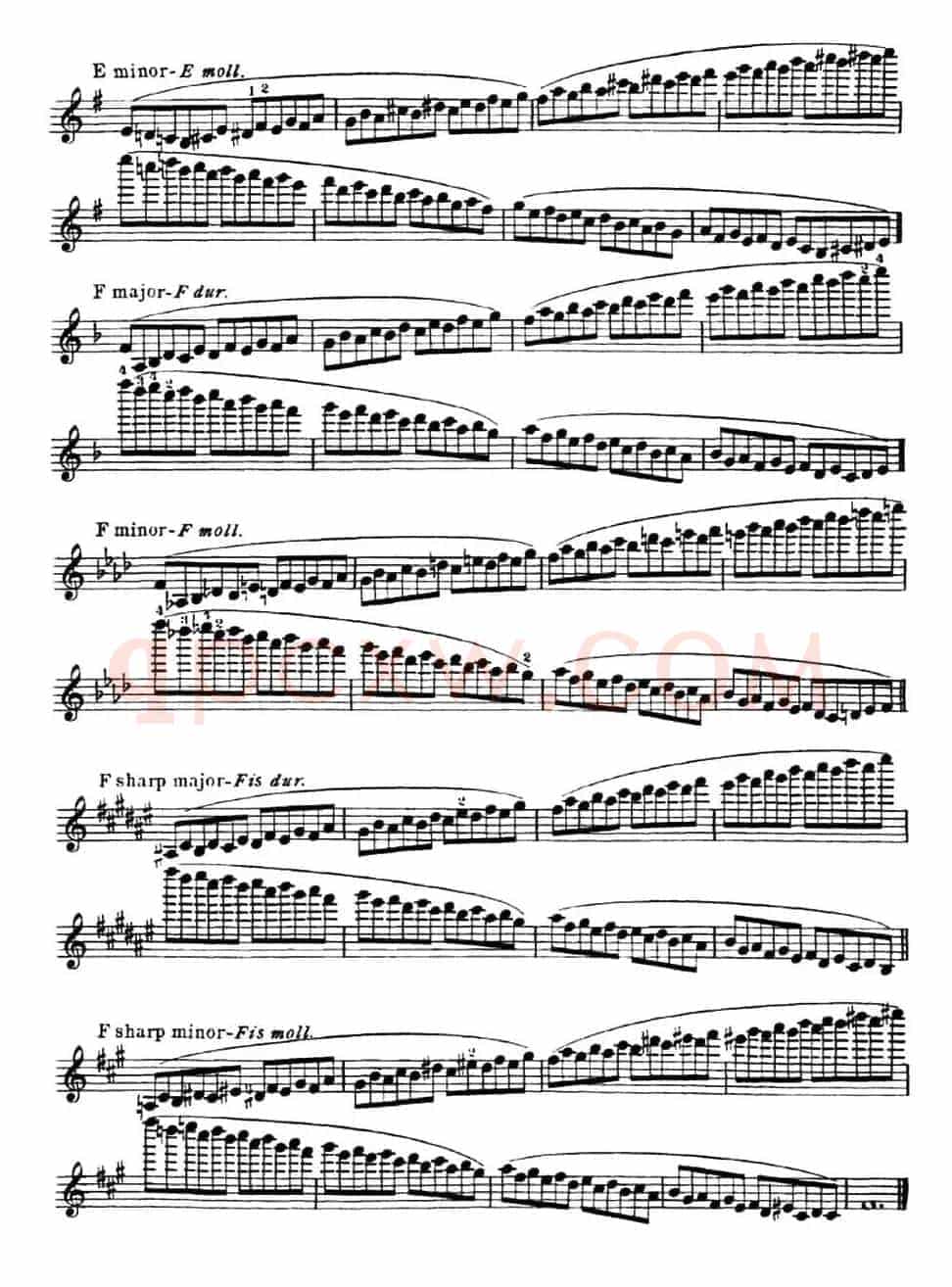 小提琴音阶练习·作品32（Scale Studie-E）
