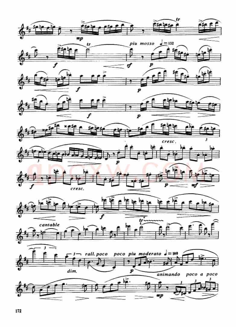 Glazunov Op.109（格拉组诺夫协奏曲Op.109）（中音萨克斯分谱）