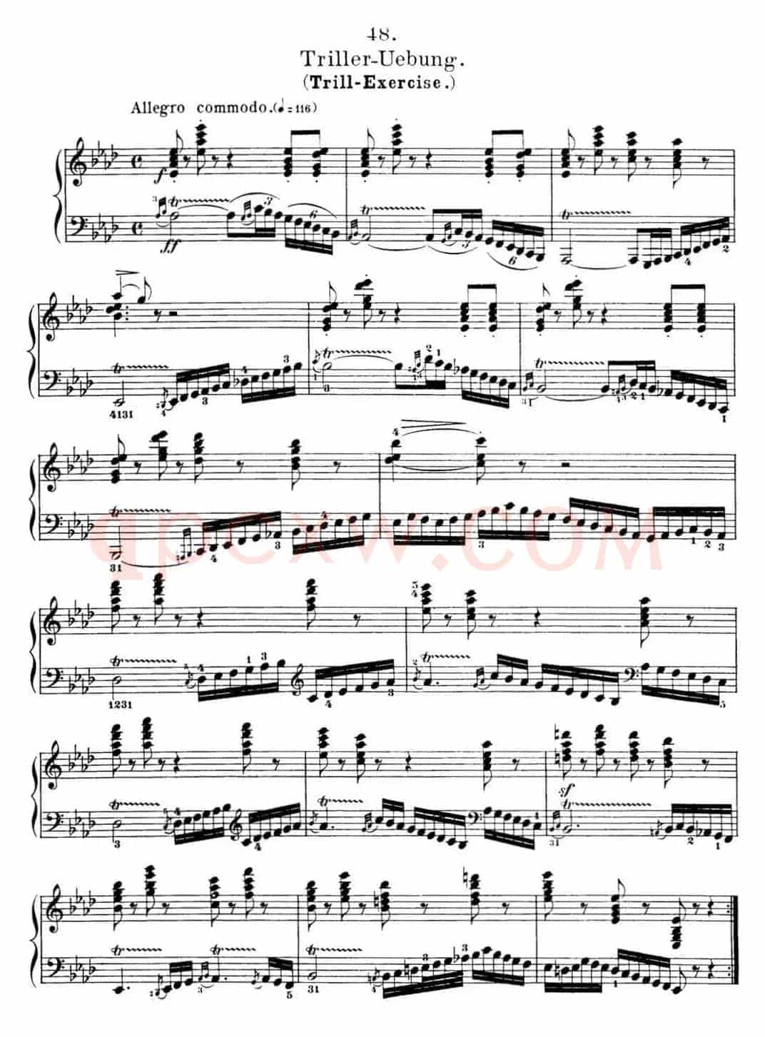 50首车尔尼Op.740钢琴手指灵巧技术练习曲（NO.48）
