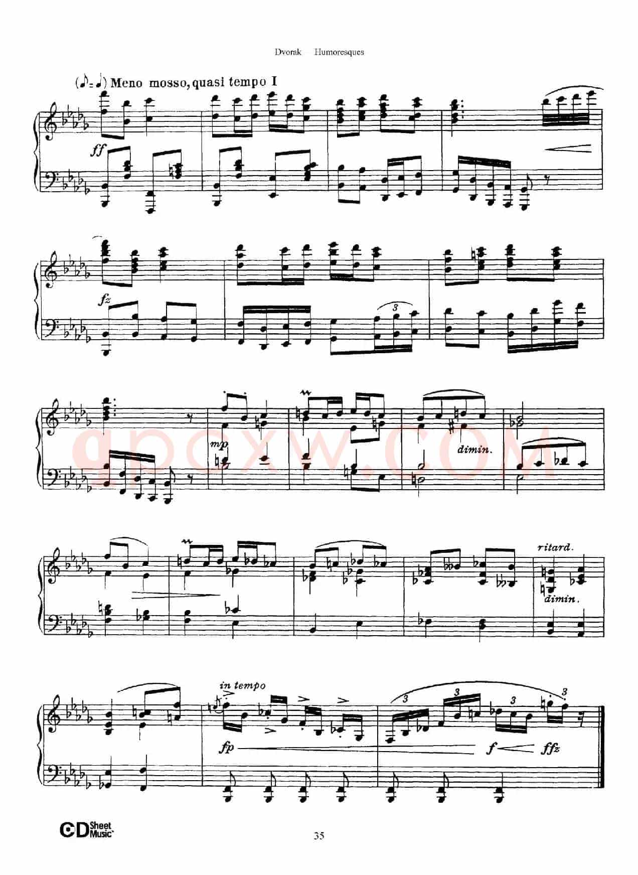 8 Humoresques Op.101（8首幽默曲·8）