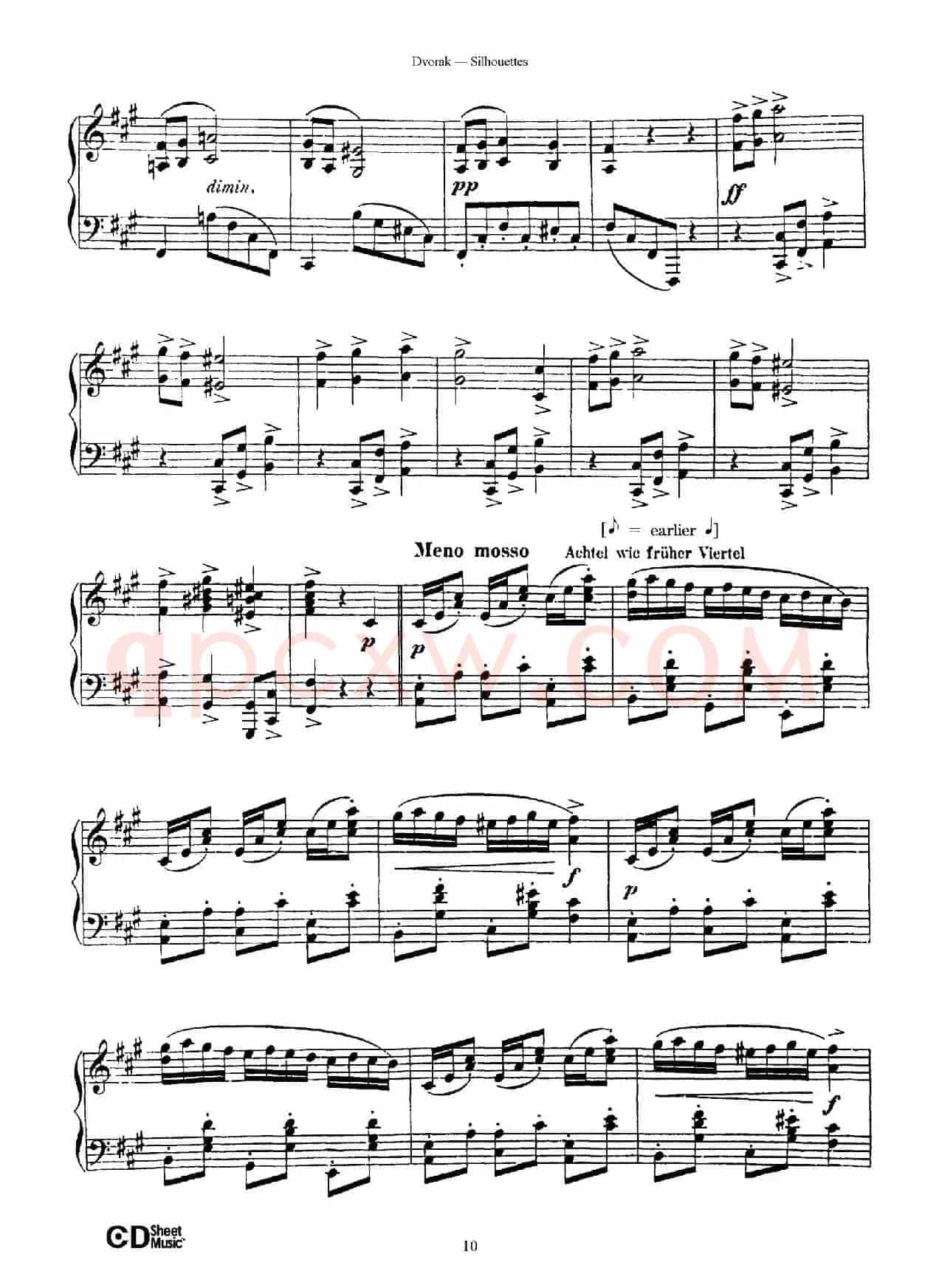 12 Silhouettes Op.8（12首剪影·4）