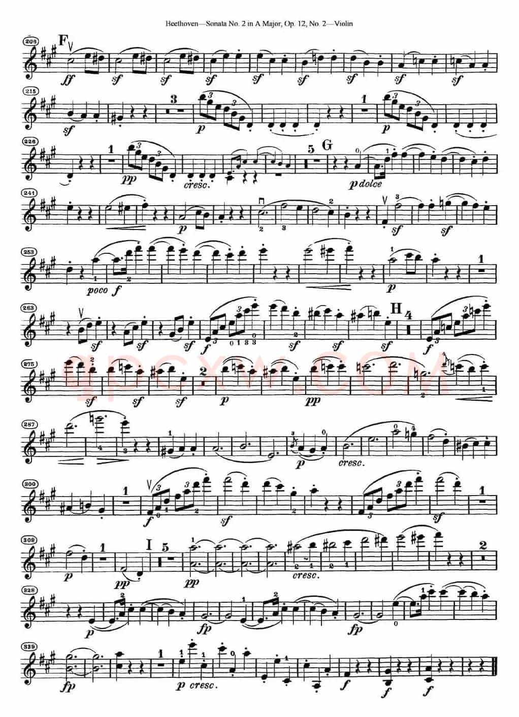 Violin Sonata No.2 in A Major Op.12 No.2