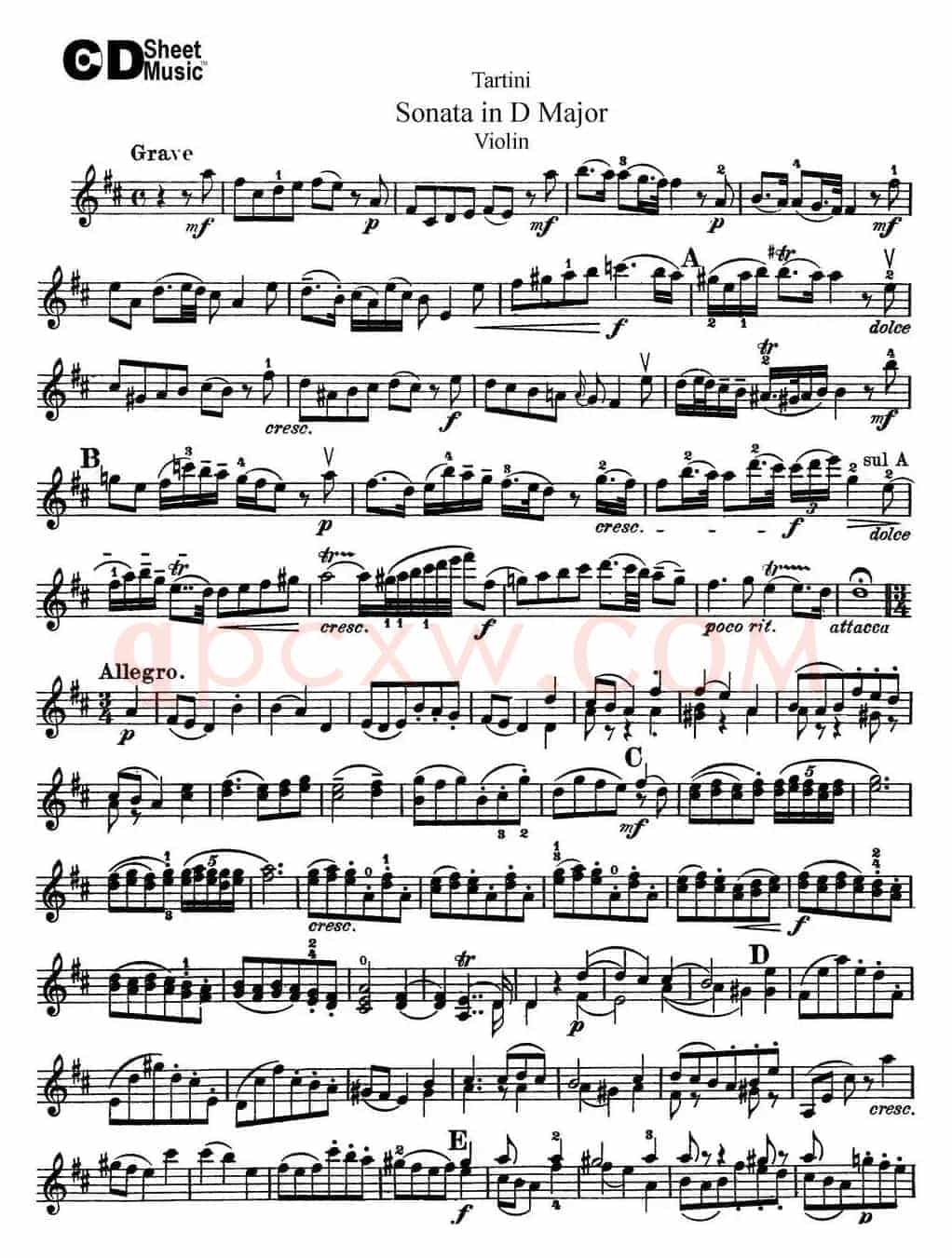 Violin Sonata in D Major