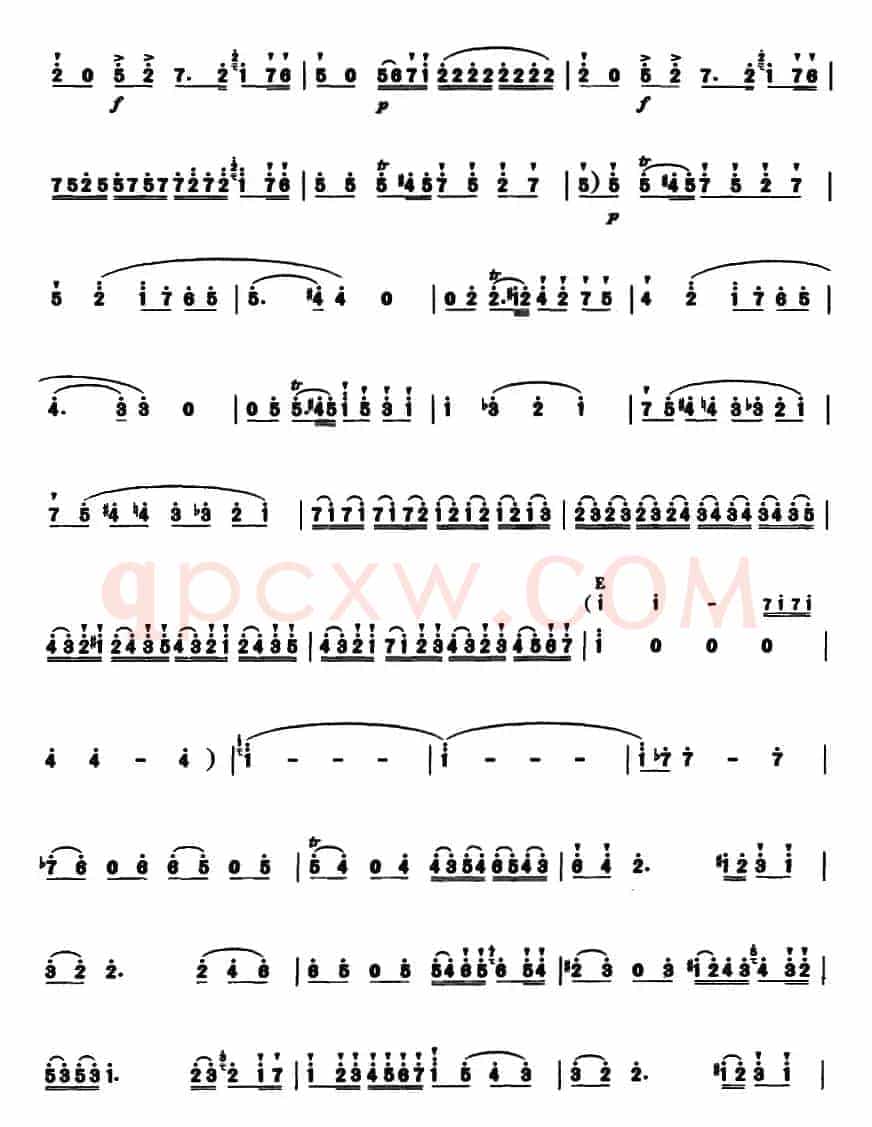 D大调长笛协奏曲第一乐章 