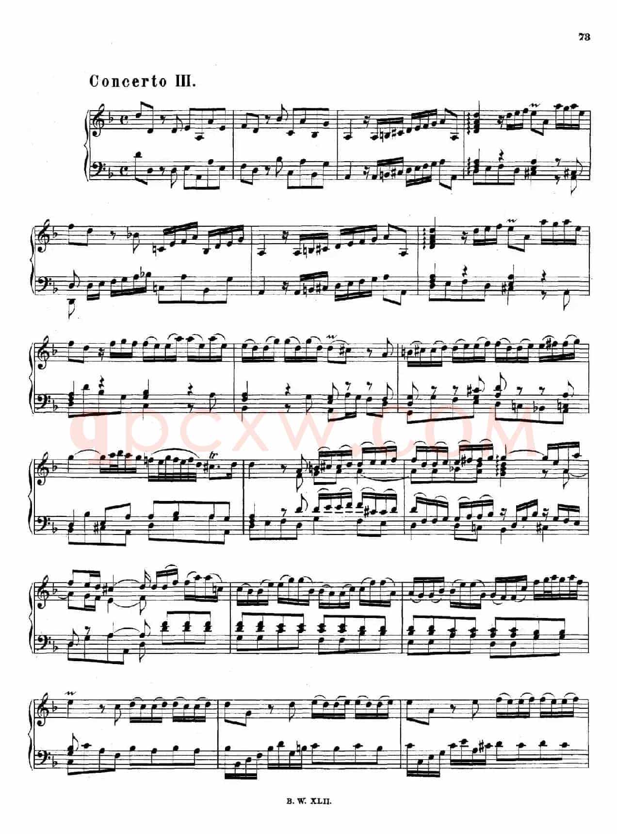 16 Concertos BWV 972-987(十六首为独奏古钢琴而作的协奏曲)(P11——20)