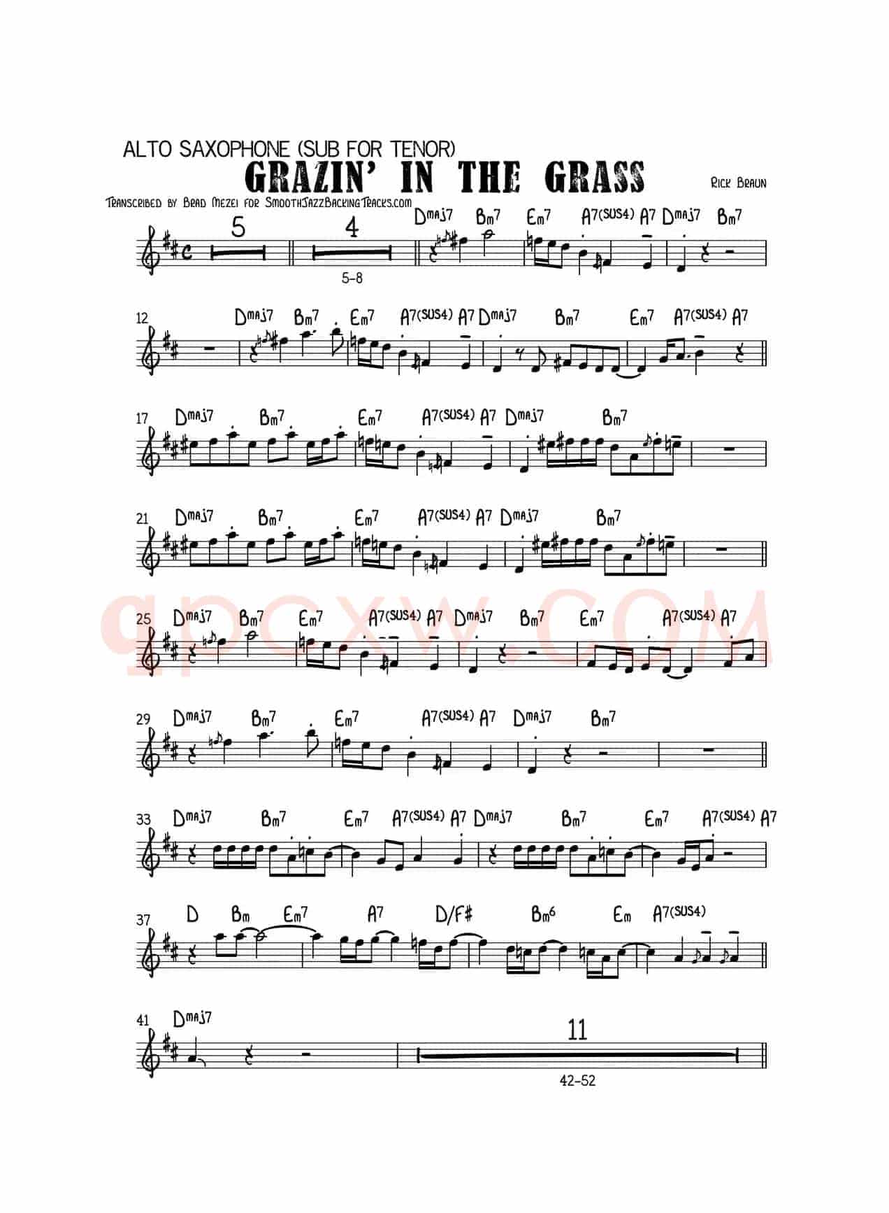 GrazinInhe Grass（中音萨克斯）