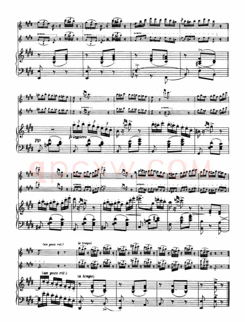 CANTABILE E VALZER（钢琴伴奏小提琴谱）