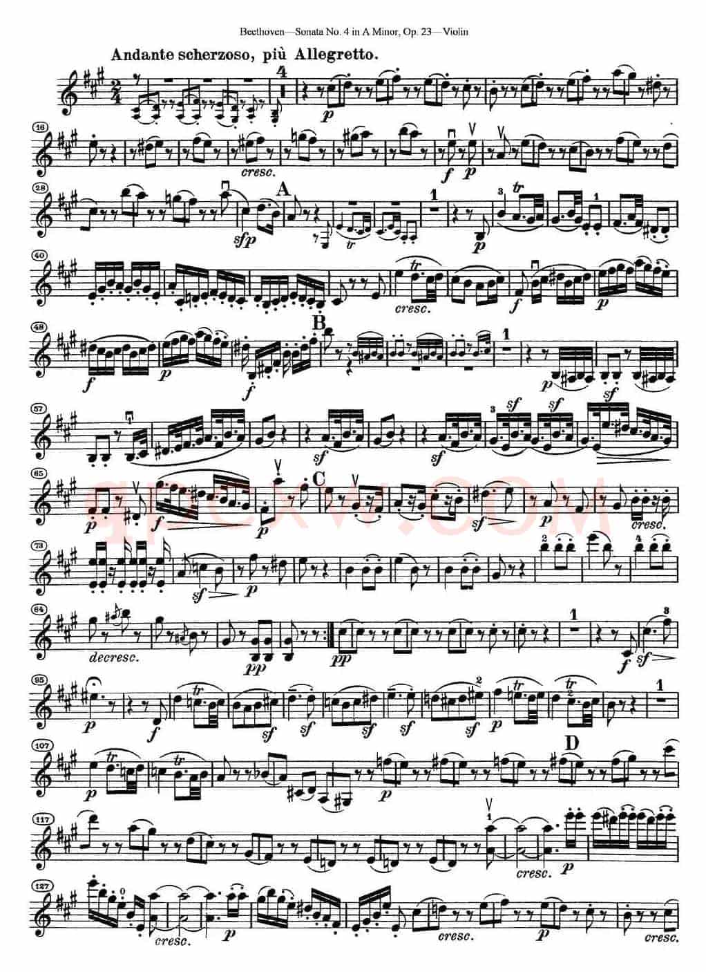 Violin Sonata No.4 in A Minor Op.23