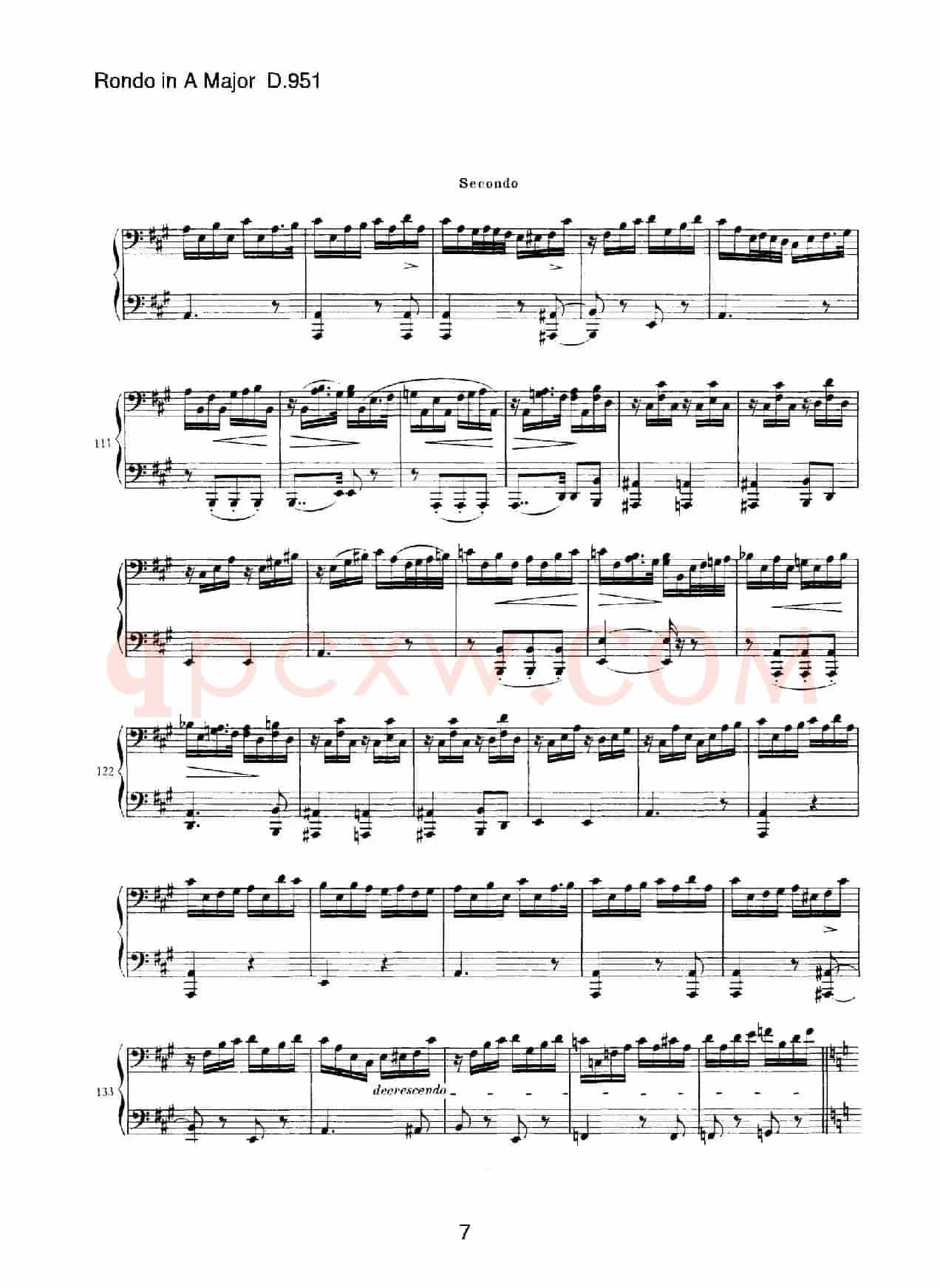 Grand Rondeau in A Major Op.107(A大调回旋曲·四手联弹)