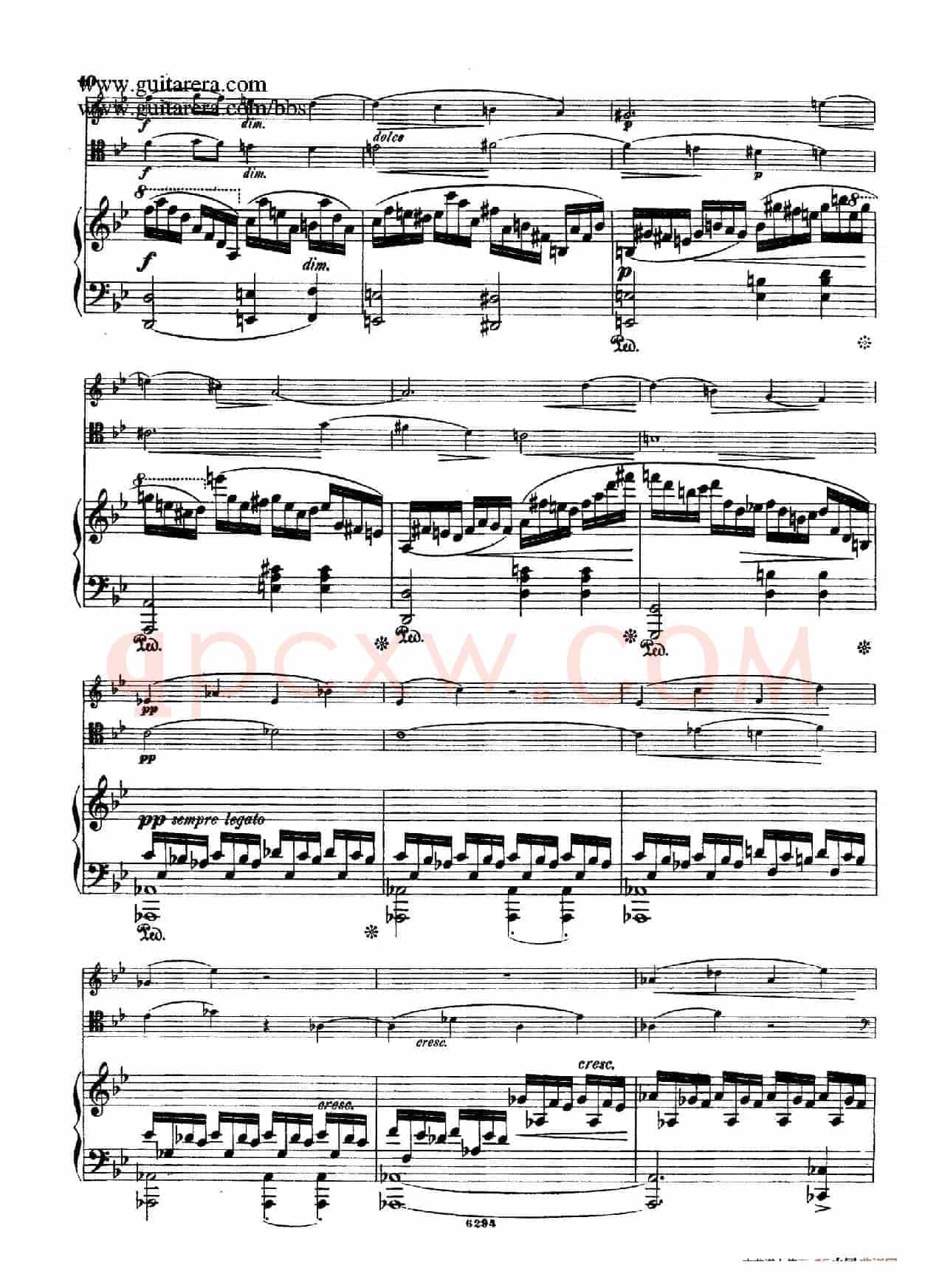 Piano Trio in g Minor Op.8（g小调钢琴三重奏）