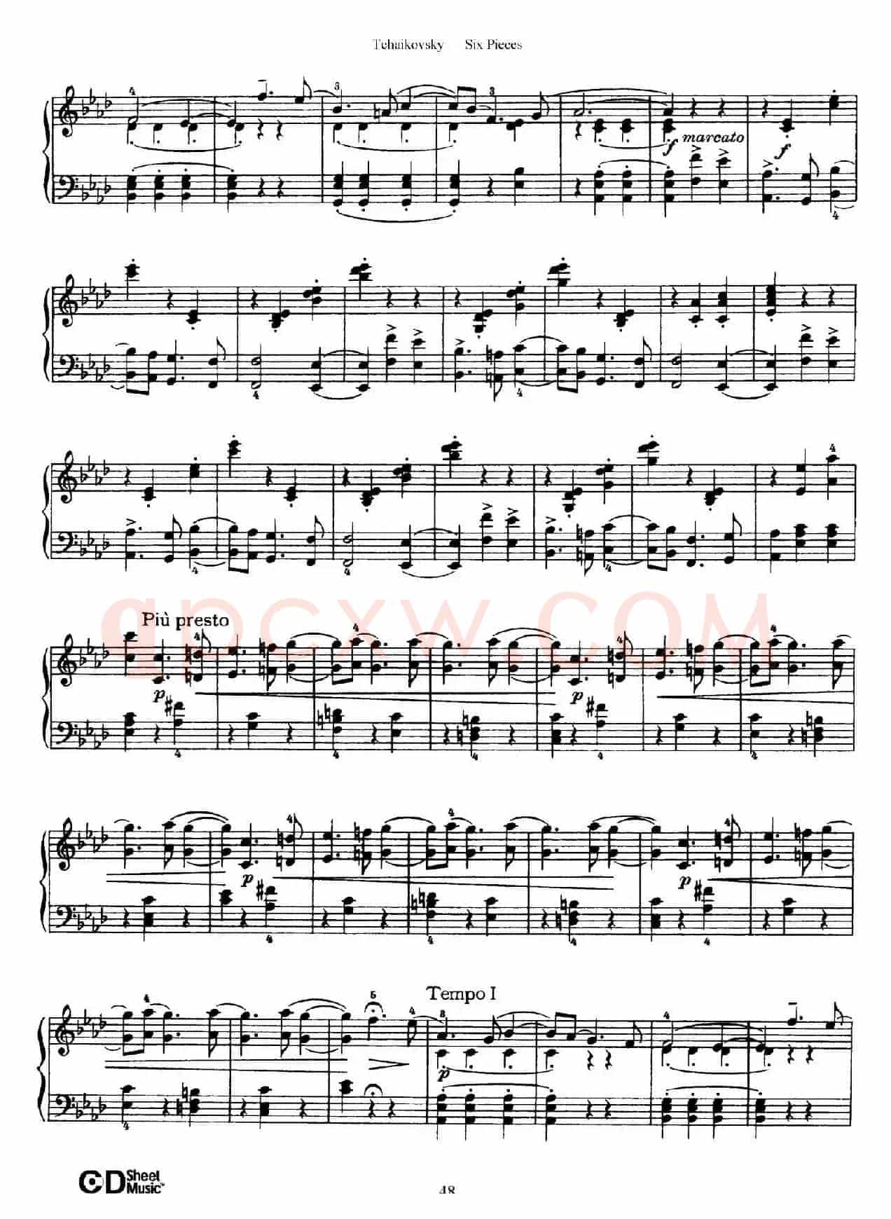 Six Pieces Op.51(6首小品·6)