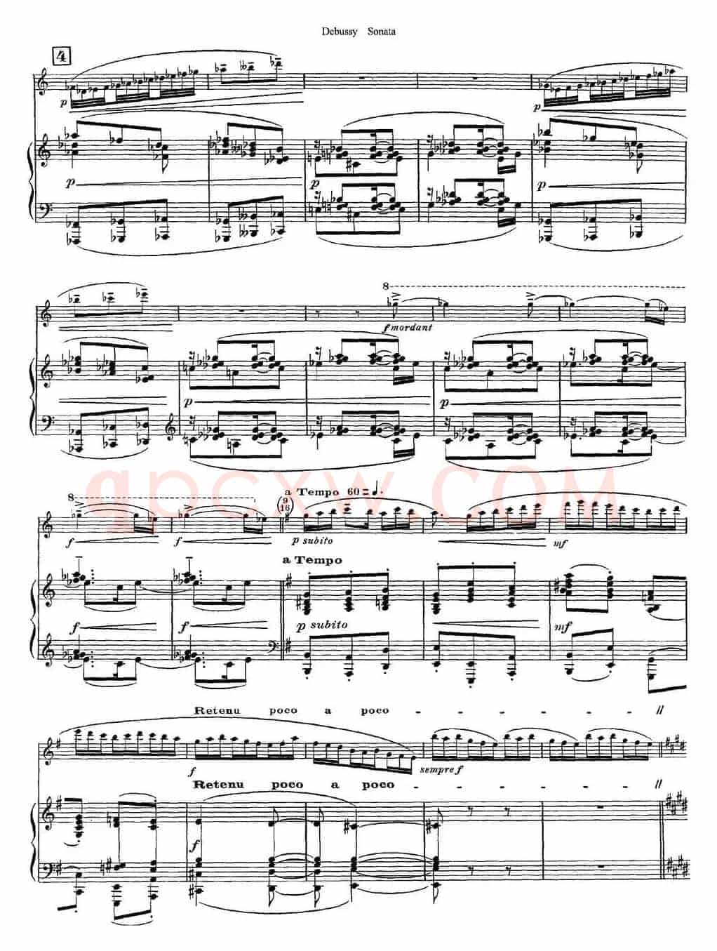 Debussy Sonata（小提琴+钢琴伴奏）