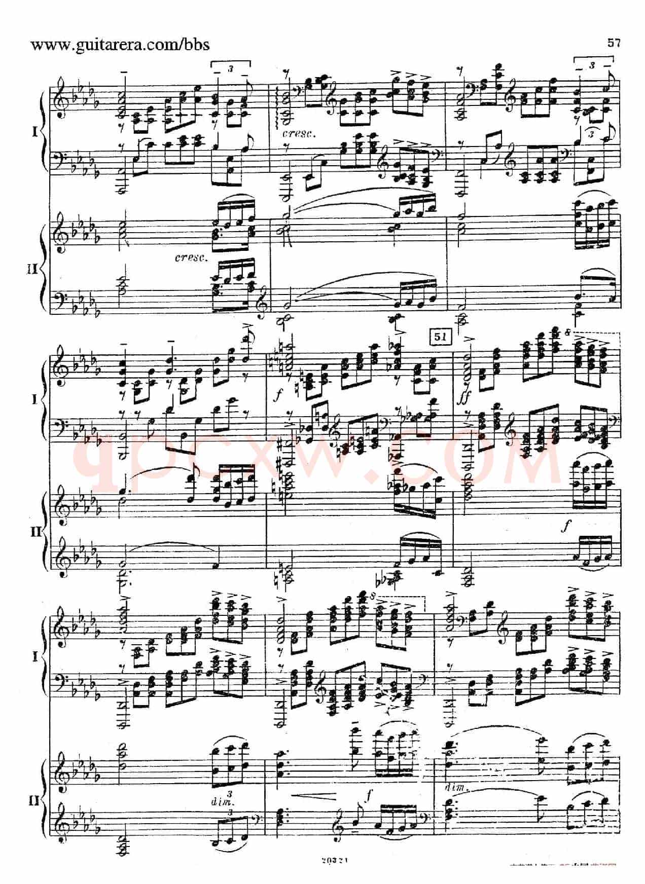 Rhapsody On A Theme Of Paganini Op.43(帕格尼尼主题狂想曲·双钢琴)(P41——60)