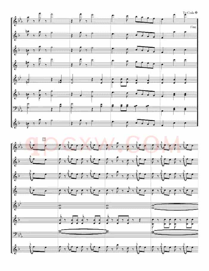 拉德斯基进行曲（管乐总谱、寒风编配版）