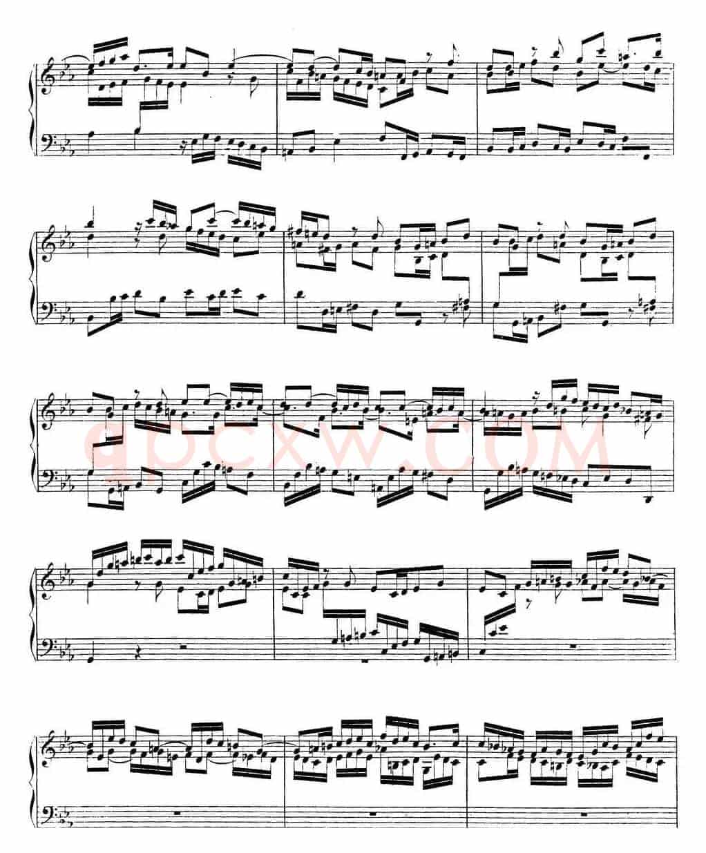 Toccata BWV 911（7首托卡塔·No.2 c小调）