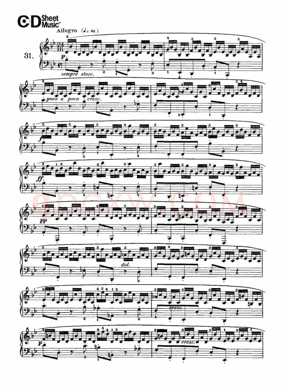Cramer - 84 exercices(31—35)(克拉莫84首钢琴练习曲)