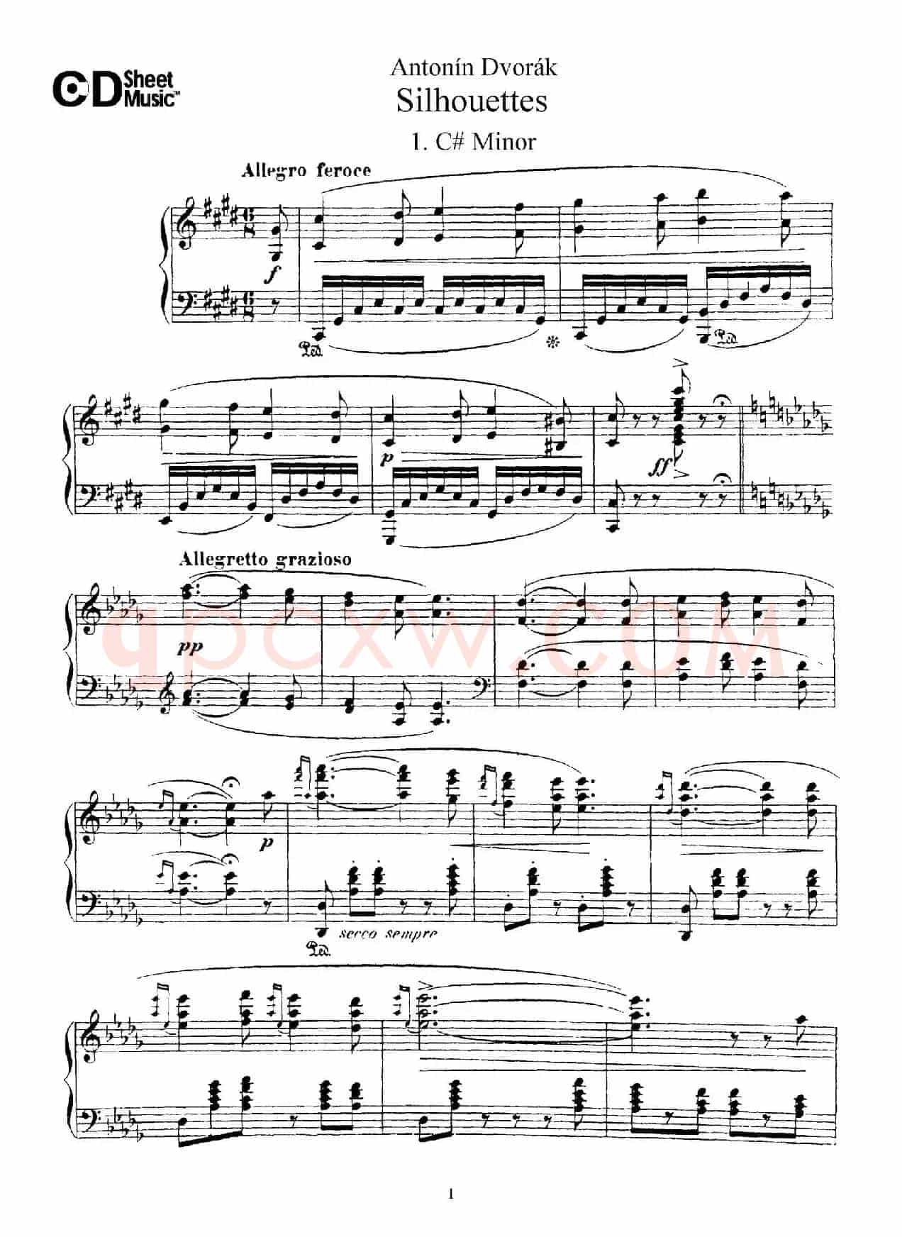 12 Silhouettes Op.8（12首剪影·1）