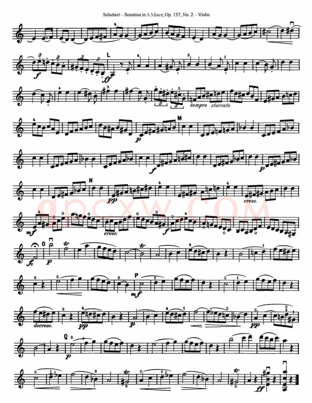Violin Sonatina in A minor Op.137 No.2