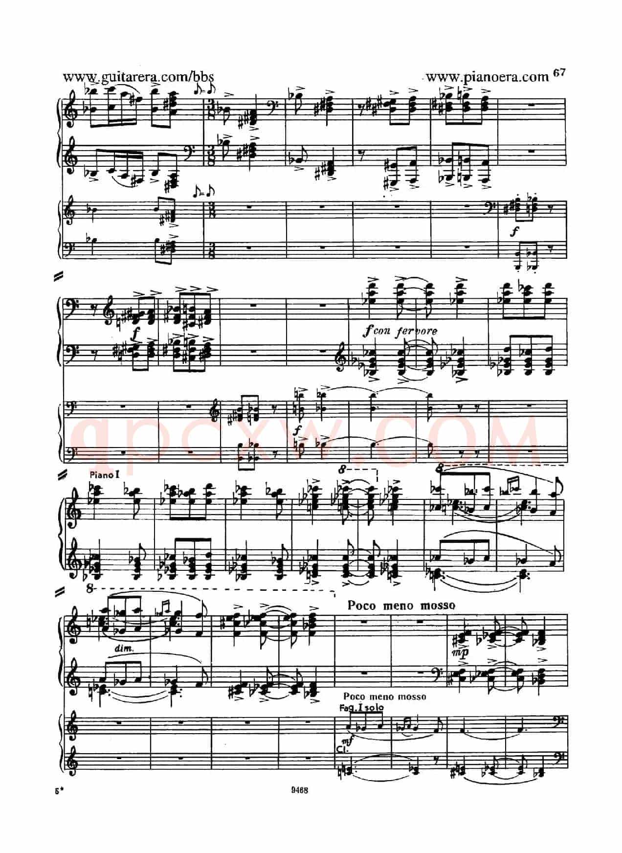 Piano Concerto in D-flat Major Op.37(降D大调钢琴协奏曲·Ⅲ·双钢琴)