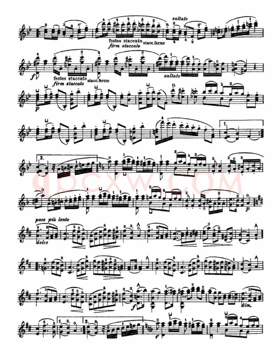 让·德尔菲·阿拉尔-12首小提琴隨想练习曲之24