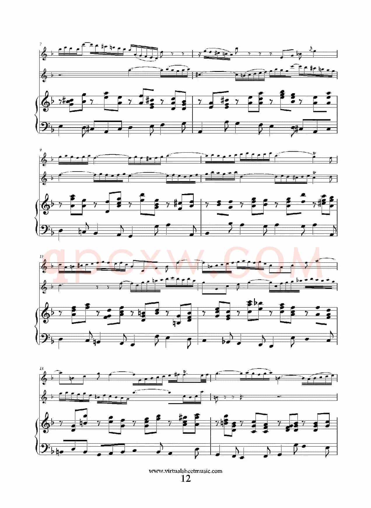 Concerto in D minor（双簧管+小提琴+钢琴伴奏）