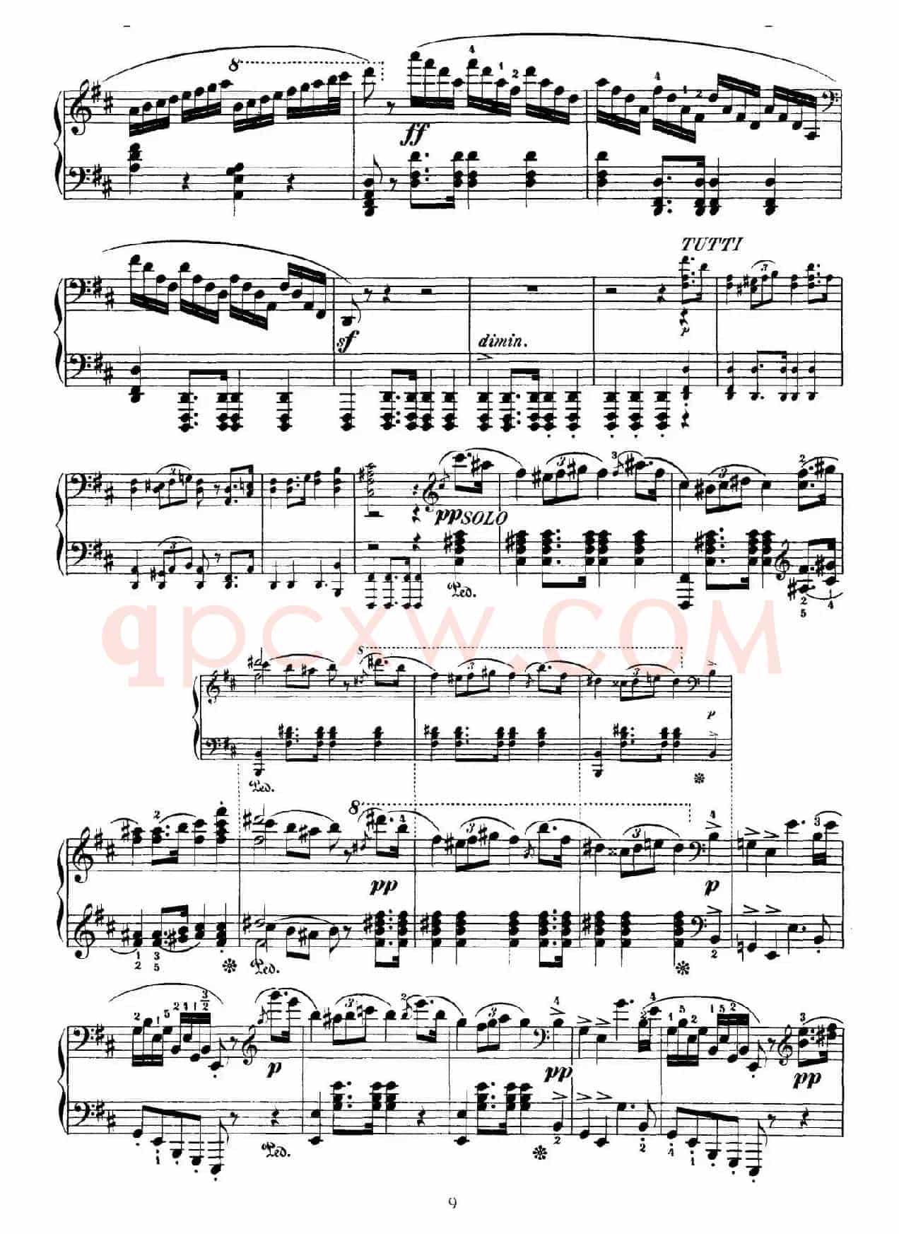Capriccio Brillante in B Major Op.22(B大调华丽随想曲·钢琴独奏)
