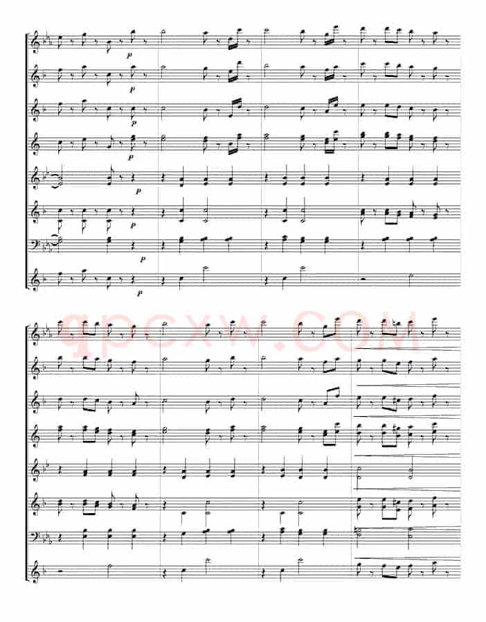 拉德斯基进行曲（管乐总谱、寒风编配版）