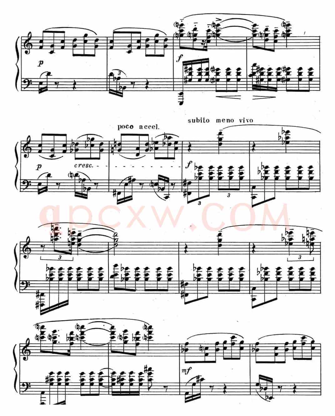 斯克里亚宾 钢琴练习曲 Op.65 No.3 