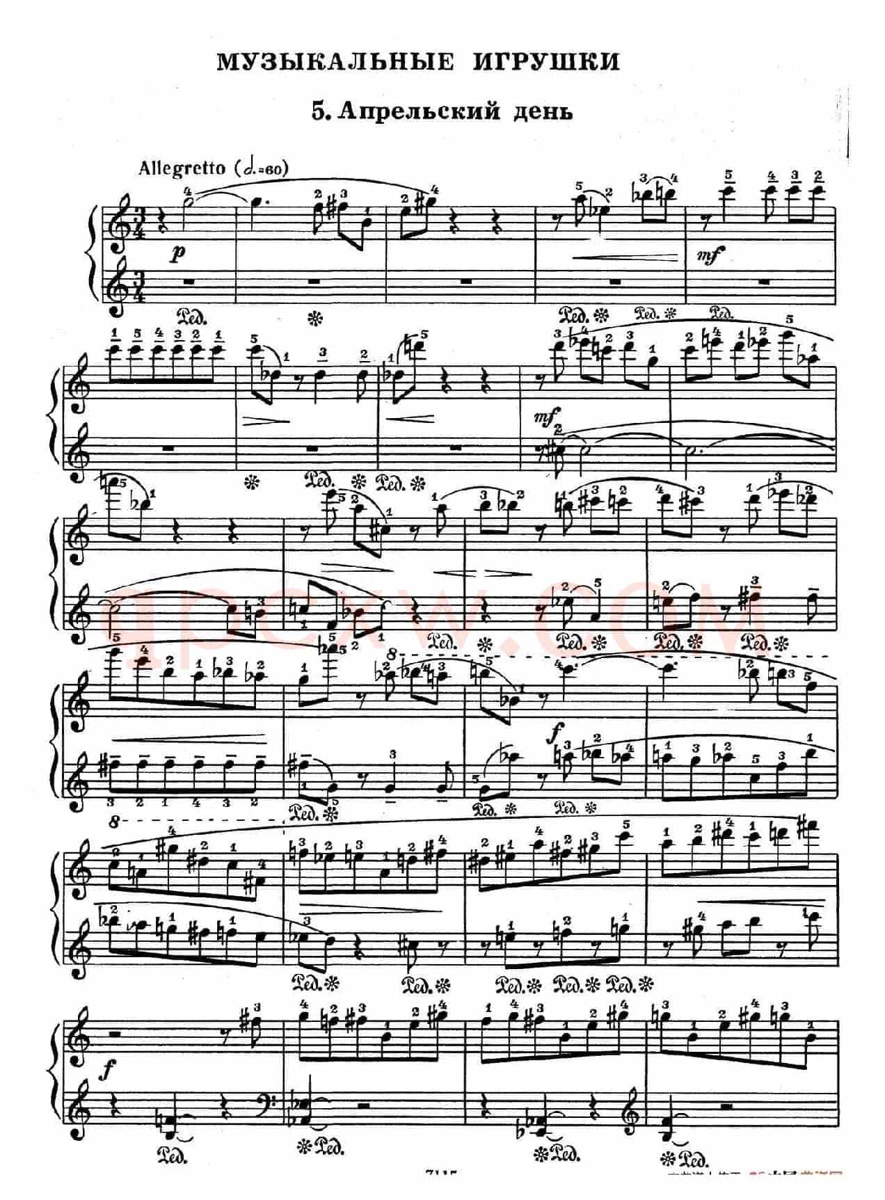 Musical Toys（音乐小品 5. 四月天）