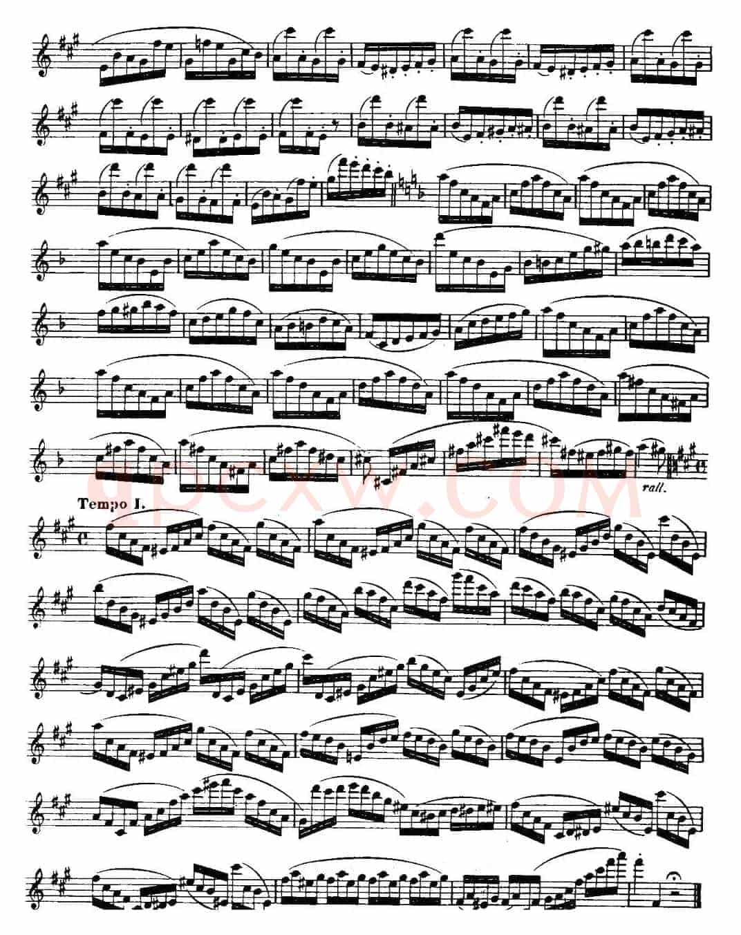 柯勒长笛练习曲作品33号（第三册）（7）