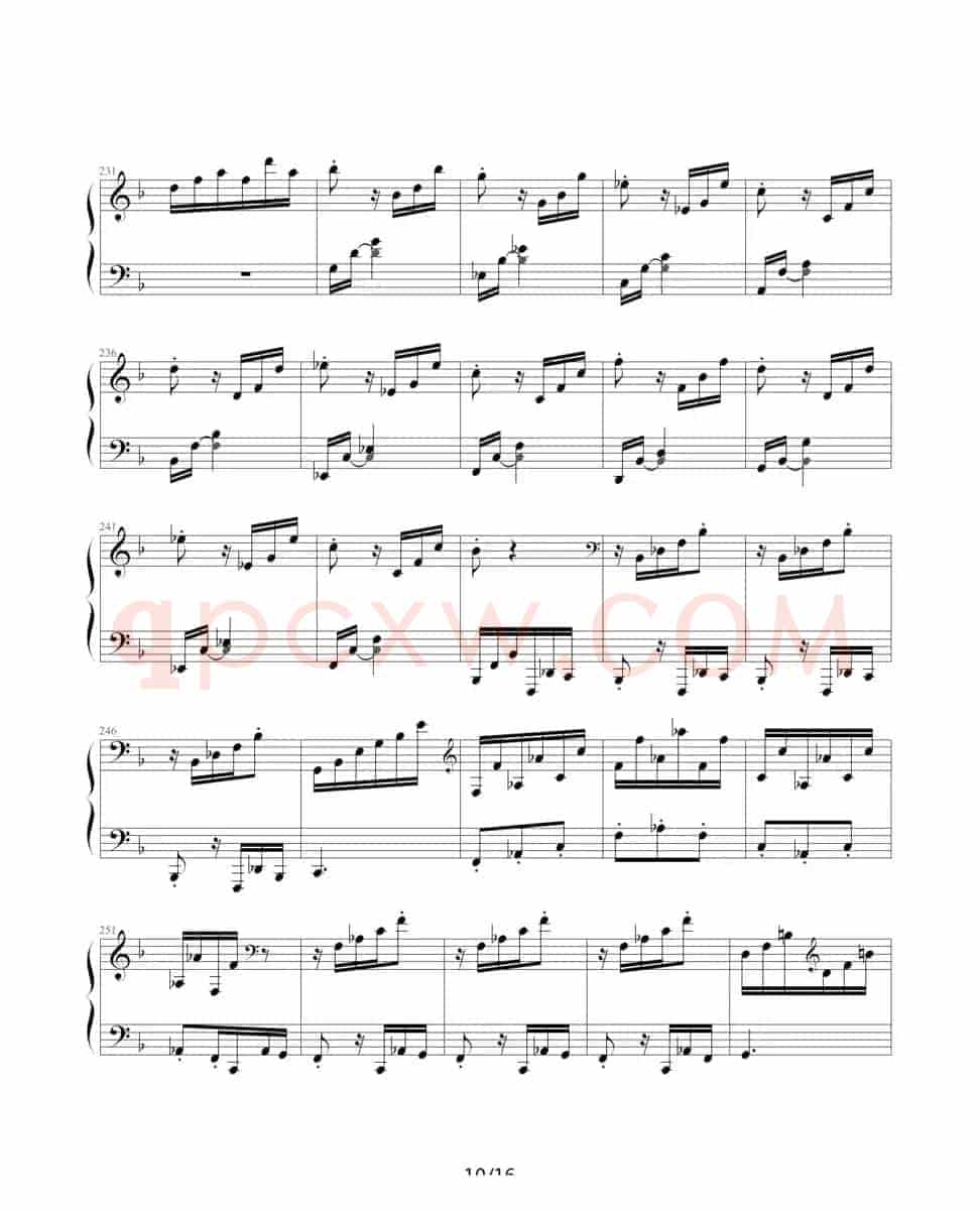 暴风雨（Beethoven's Sonata NO.17 Mov.3 ）