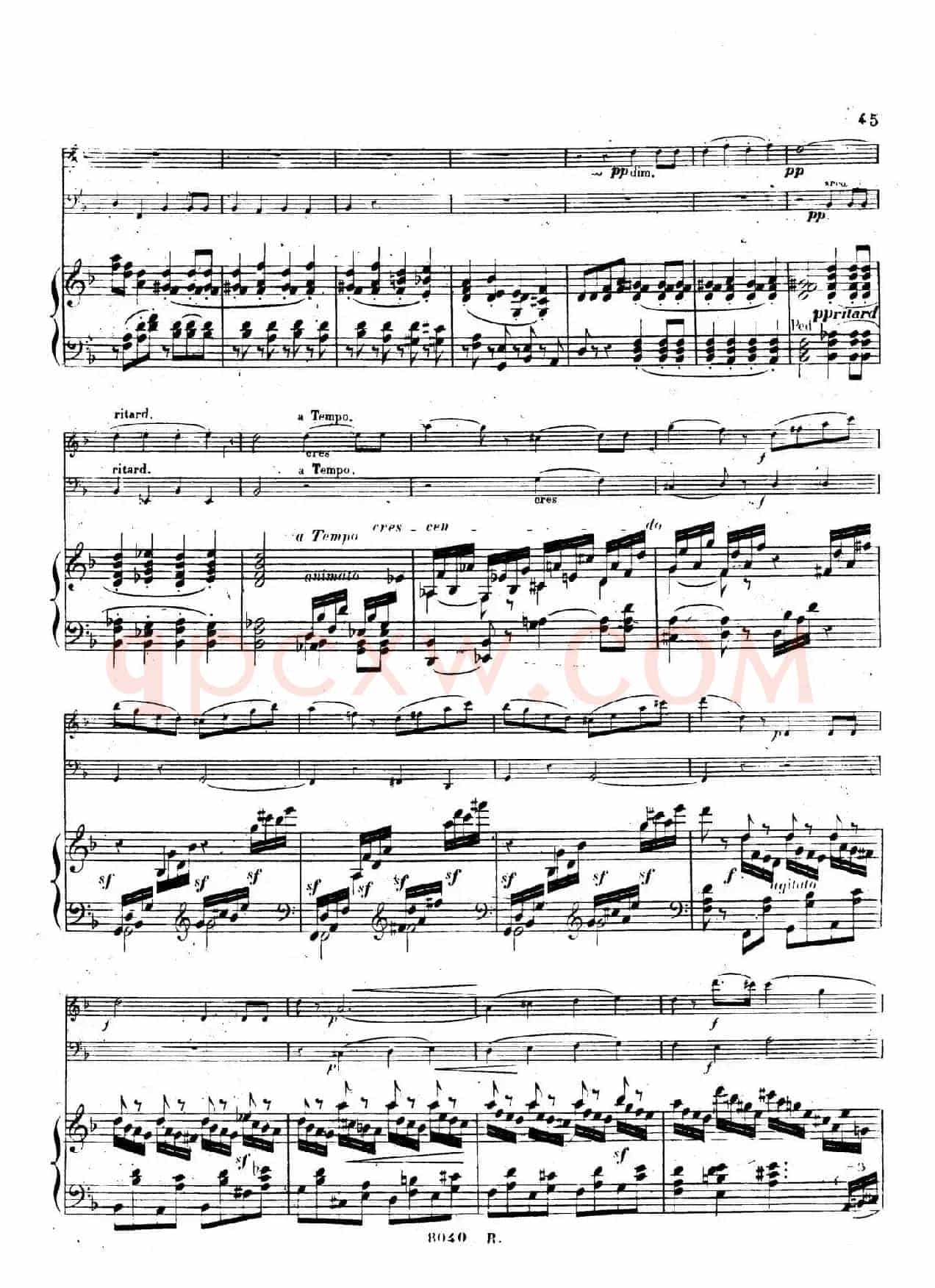 Piano Trio No.1 in d Minor Op.49(d小调第一钢琴三重奏·第四乐章)