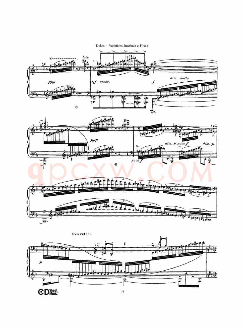 Variations, Interlude & Finale on theme de Rameau(拉摩主题变奏曲、间奏曲和终曲·第一部分)